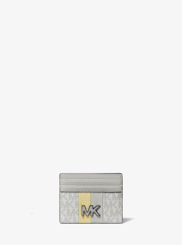 Panske Penazenky Michael Kors Hudson Logo Stripe Tall Card Case Siva - Doplnky Michael Kors Nejlevnejsi | ZODHN-8231